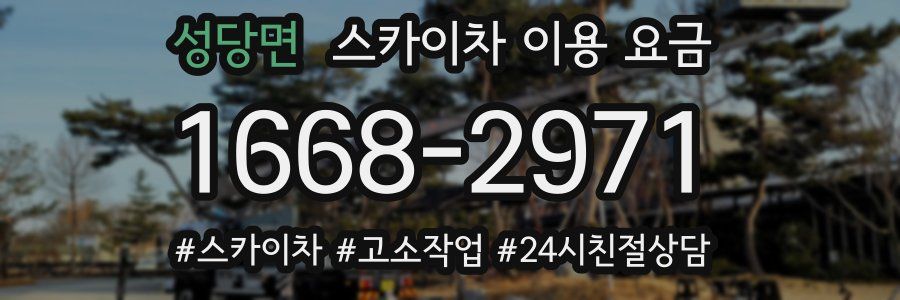 성당면 스카이차 이용 요금