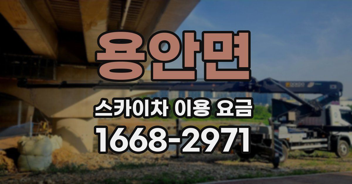 용안면 스카이차 이용 요금