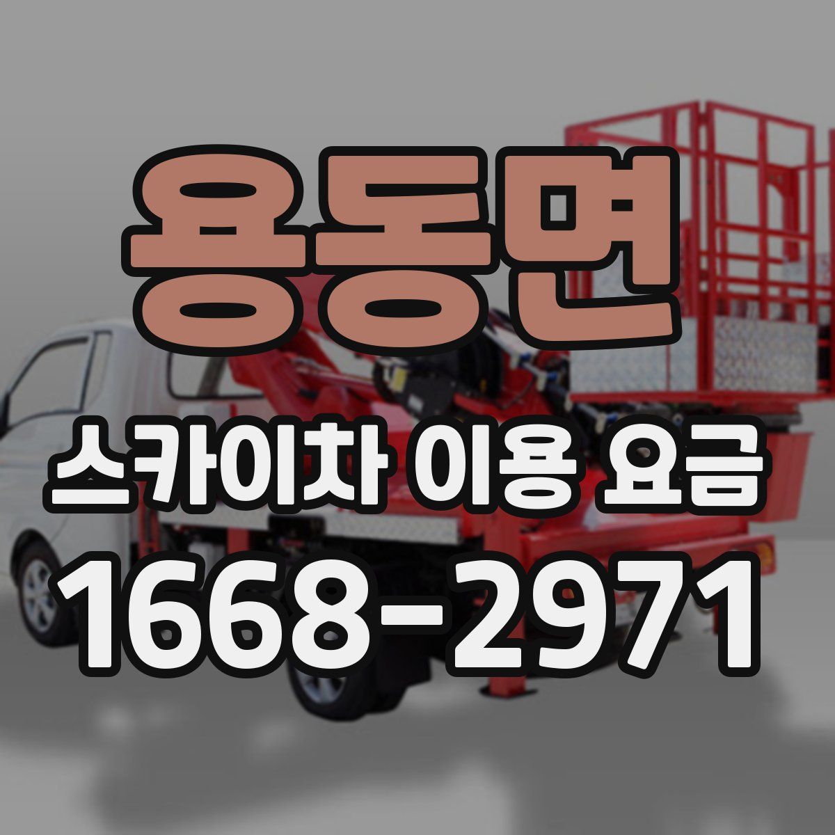용동면 스카이차 이용 요금