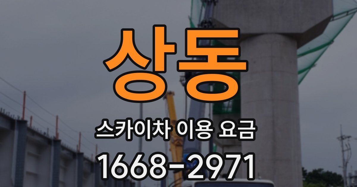 상동 스카이차 이용 요금