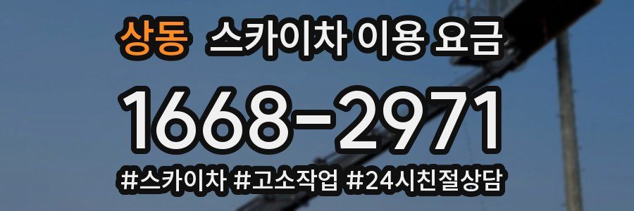 상동 스카이차 이용 요금