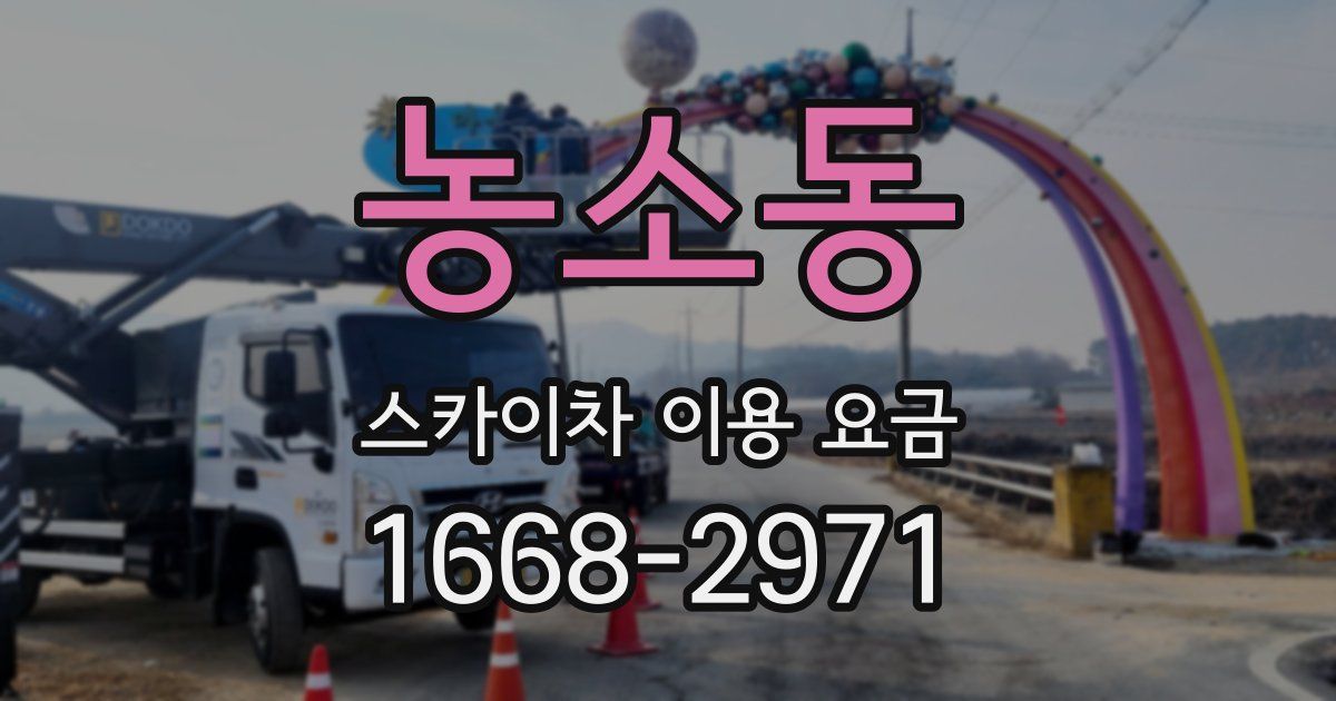 농소동 스카이차 이용 요금