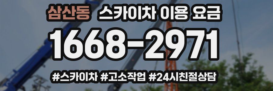 삼산동 스카이차 이용 요금