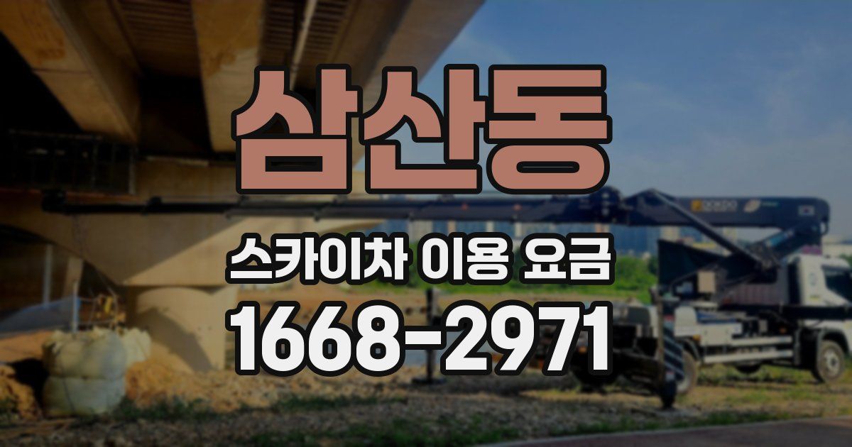 삼산동 스카이차 이용 요금