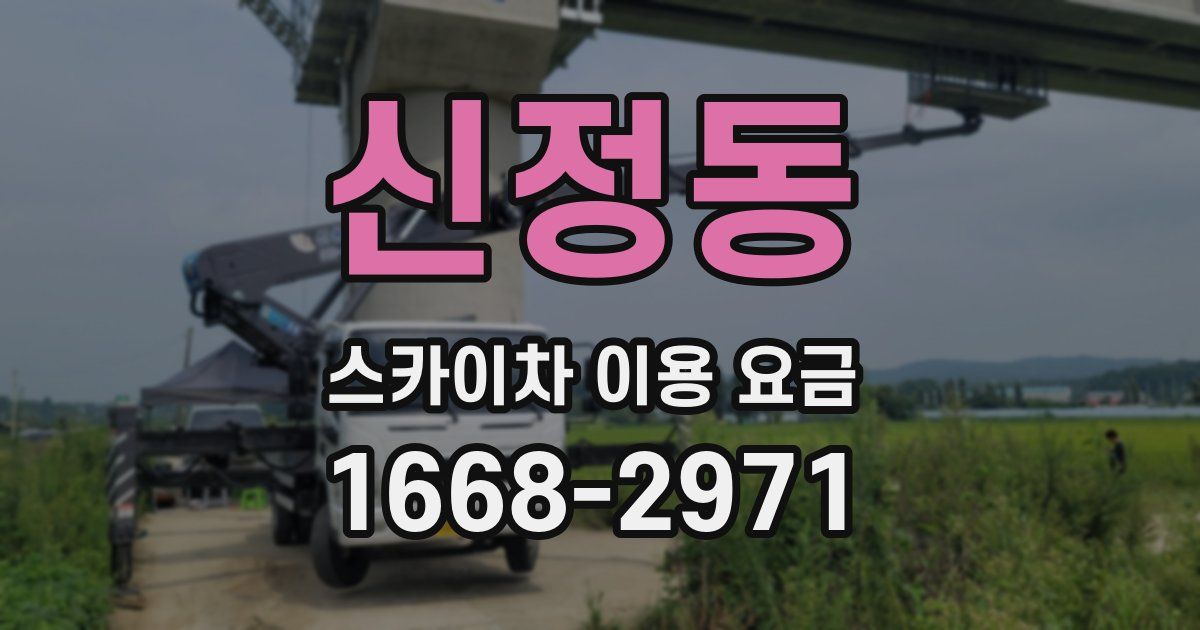 신정동 스카이차 이용 요금