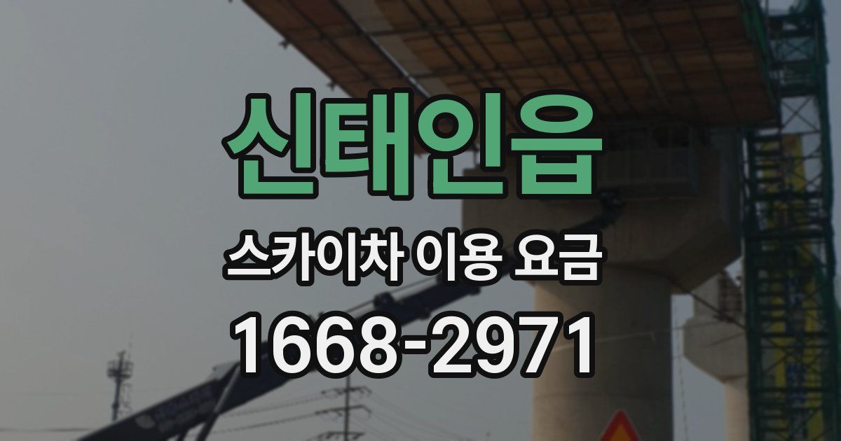신태인읍 스카이차 이용 요금