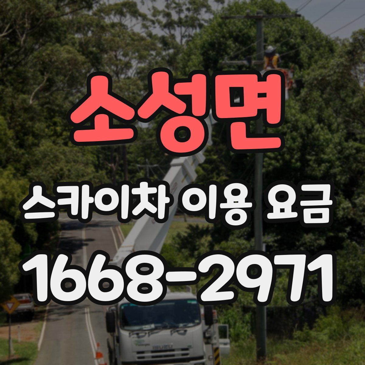 소성면 스카이차 이용 요금