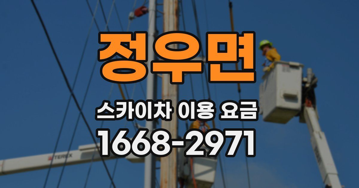 정우면 스카이차 이용 요금