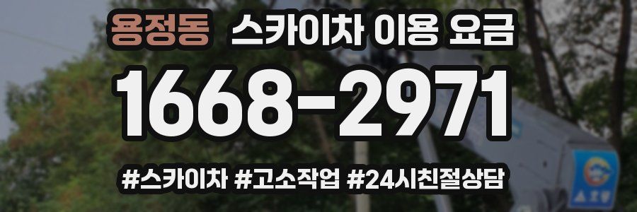 용정동 스카이차 이용 요금