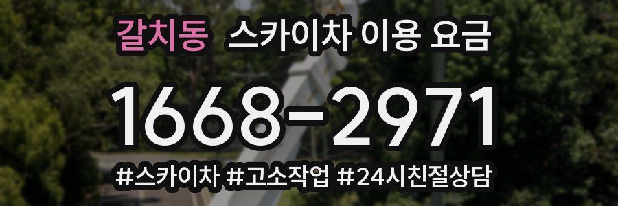 갈치동 스카이차 이용 요금