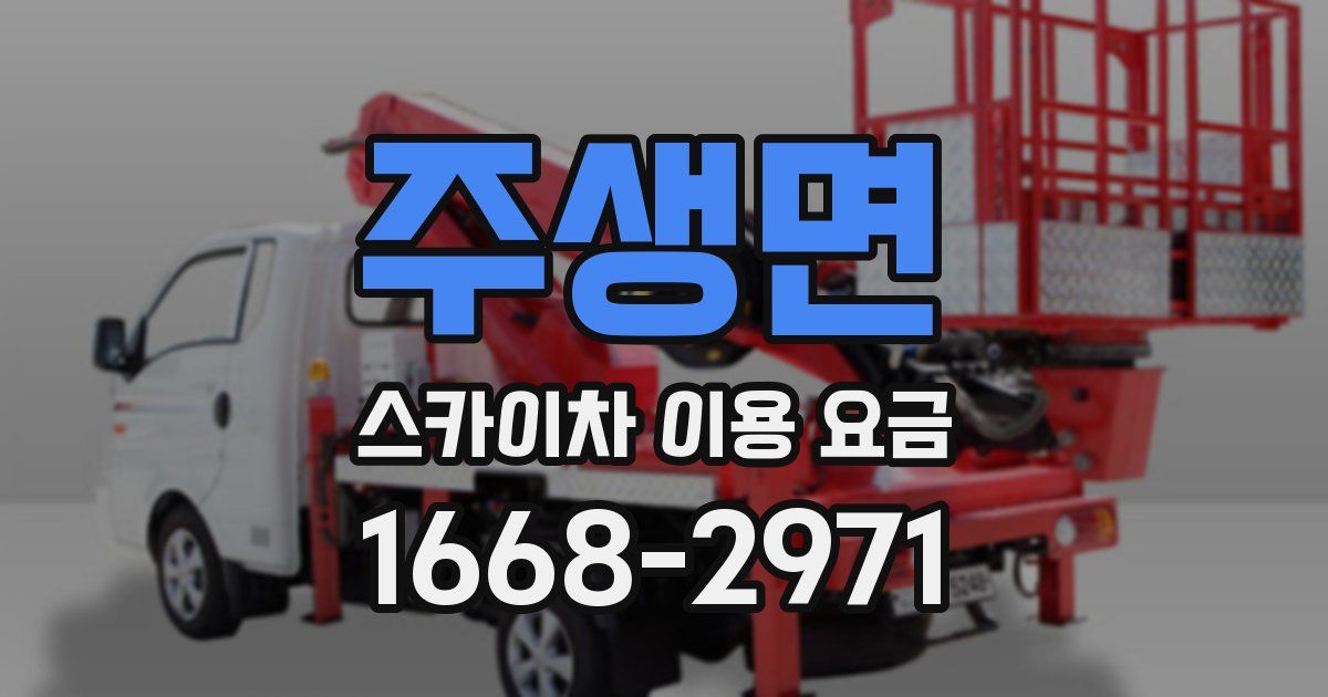 주생면 스카이차 이용 요금