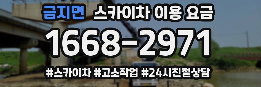 금지면 스카이차 이용 요금