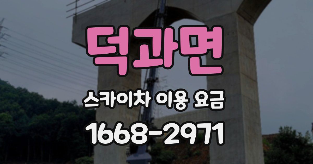 덕과면 스카이차 이용 요금