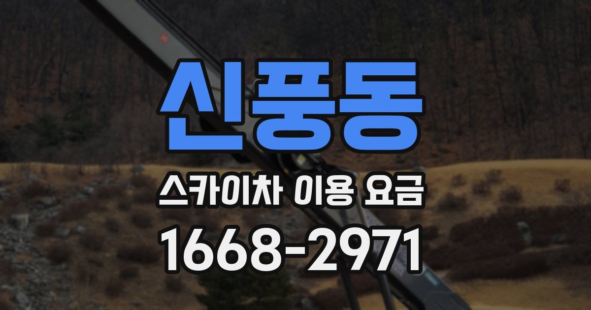 신풍동 스카이차 이용 요금