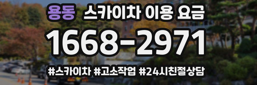 용동 스카이차 이용 요금