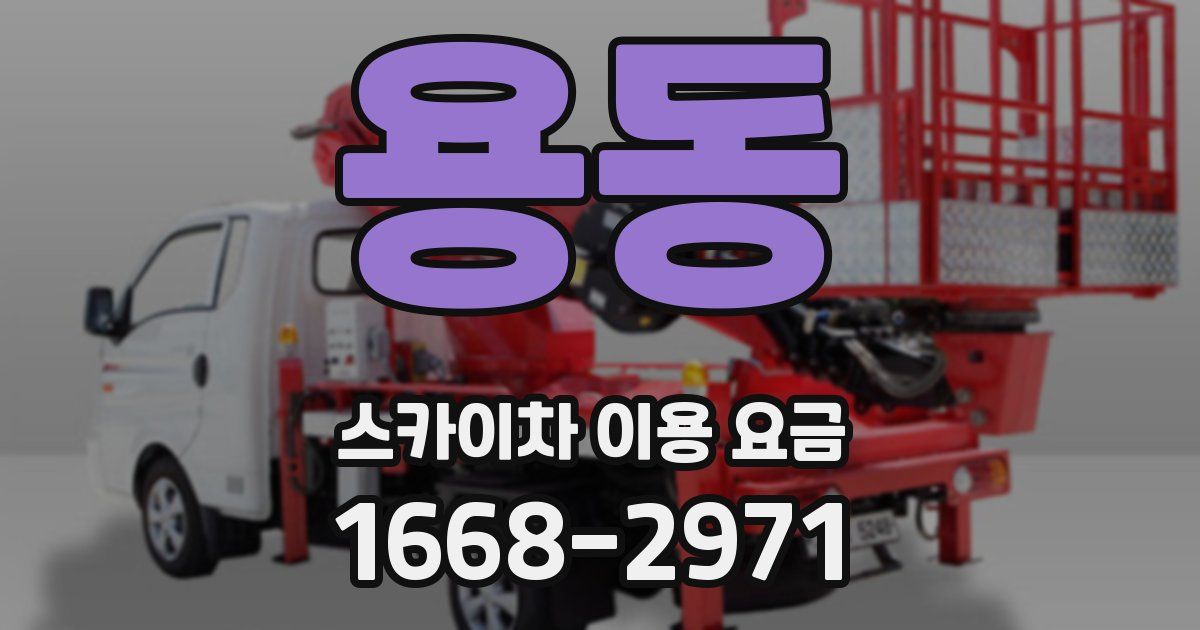 용동 스카이차 이용 요금