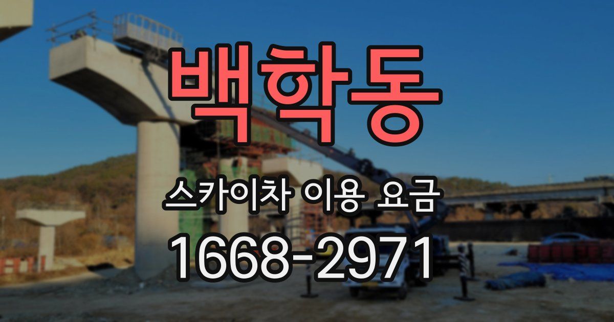 백학동 스카이차 이용 요금