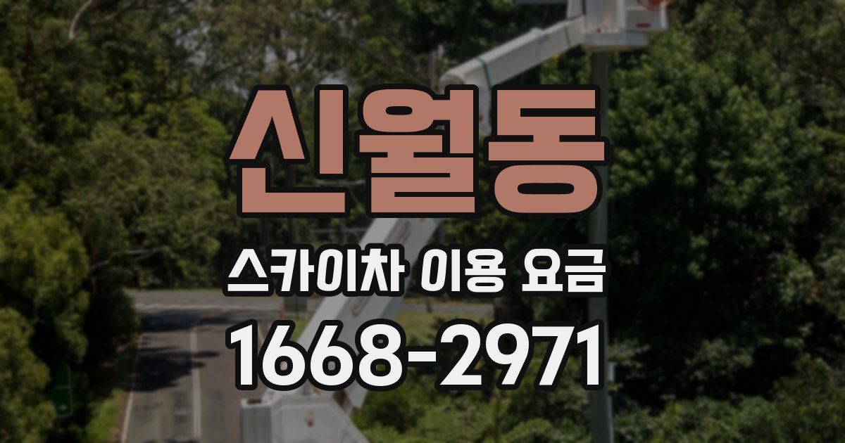 신월동 스카이차 이용 요금