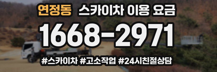 연정동 스카이차 이용 요금