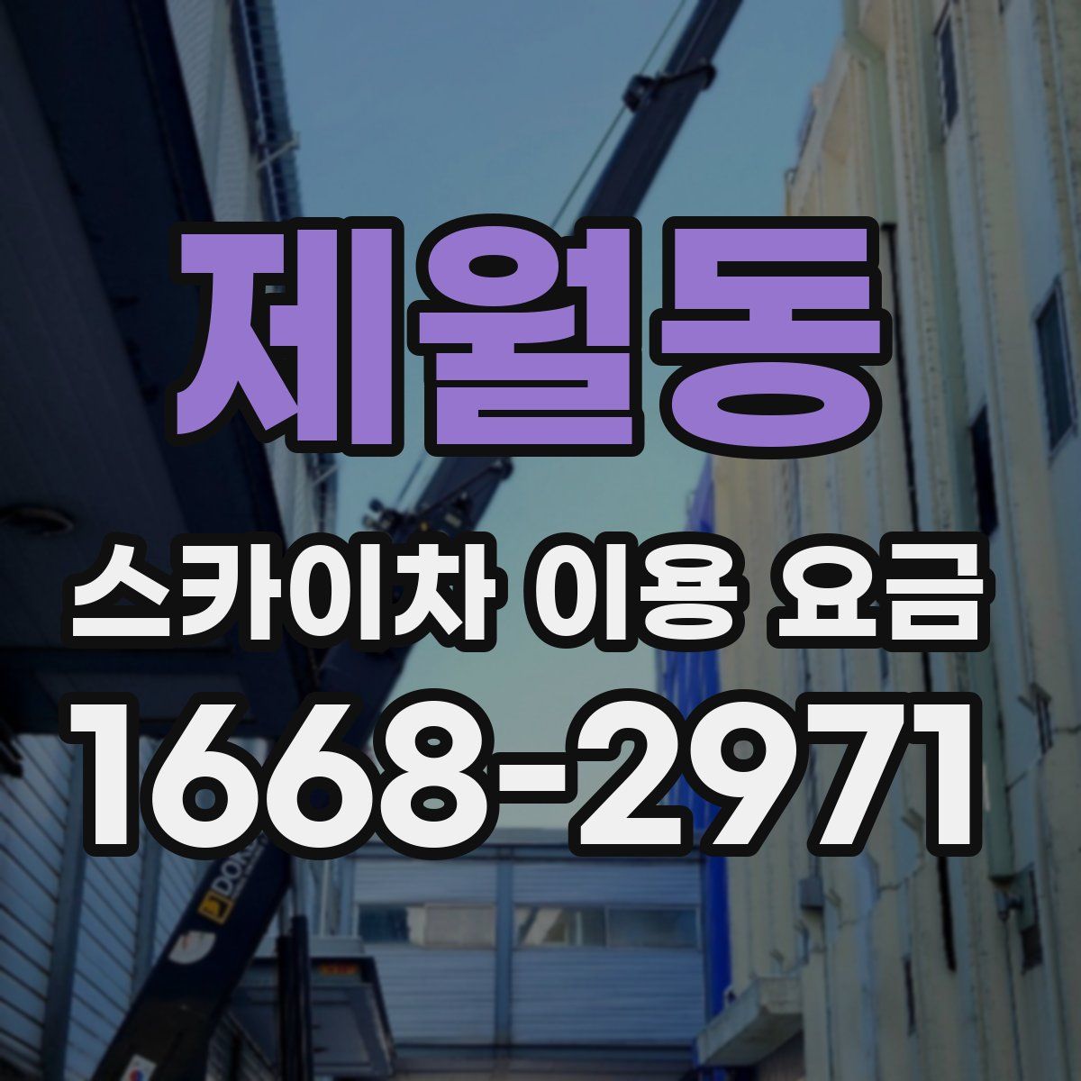 제월동 스카이차 이용 요금