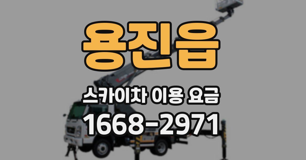 용진읍 스카이차 이용 요금
