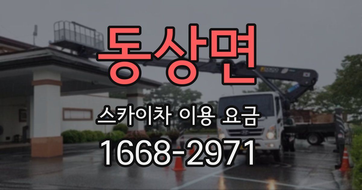 동상면 스카이차 이용 요금