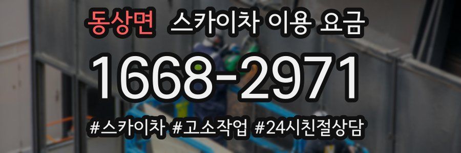 동상면 스카이차 이용 요금