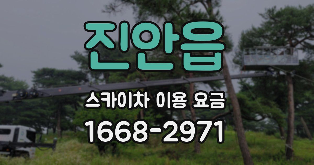 진안읍 스카이차 이용 요금