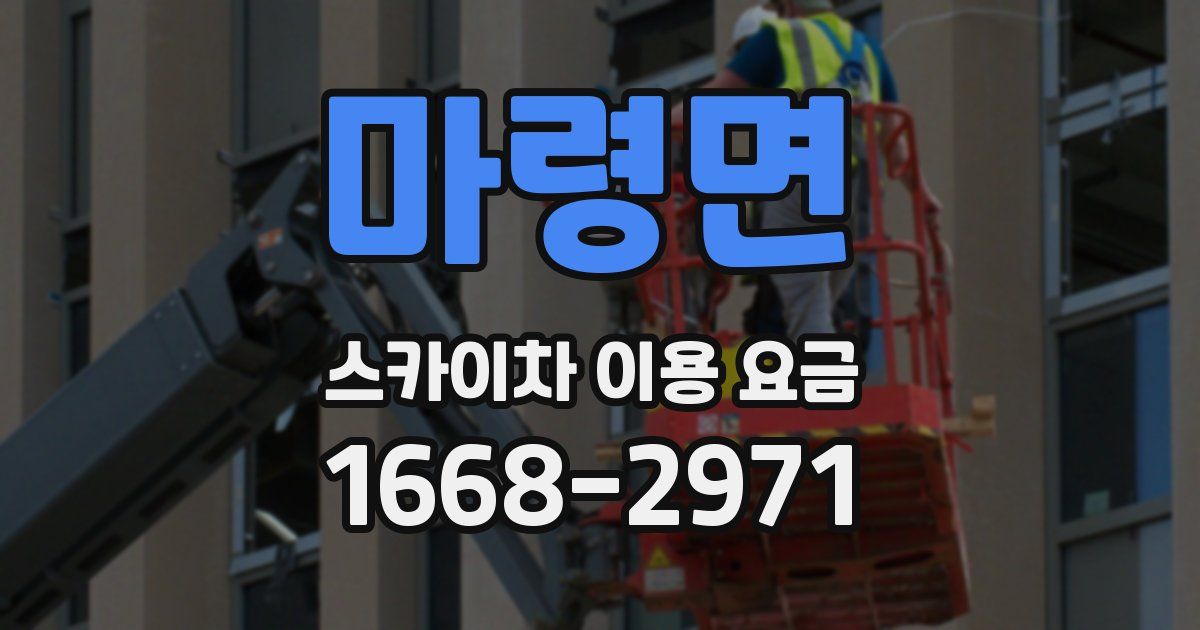 마령면 스카이차 이용 요금