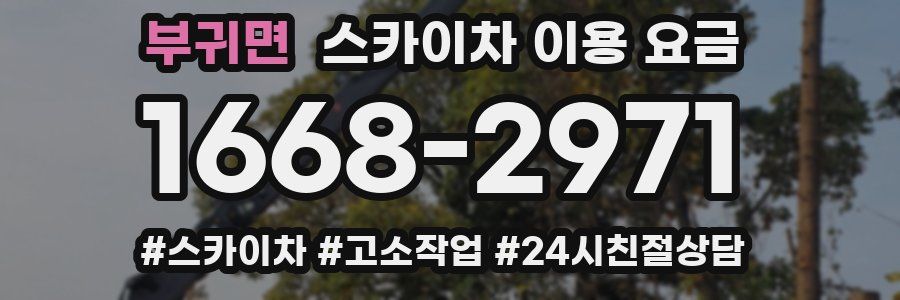 부귀면 스카이차 이용 요금
