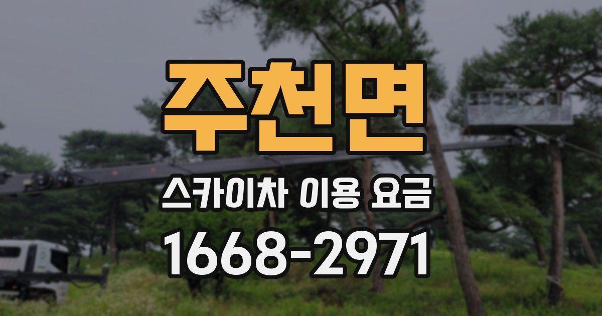 주천면 스카이차 이용 요금