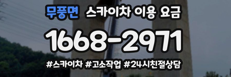 무풍면 스카이차 이용 요금