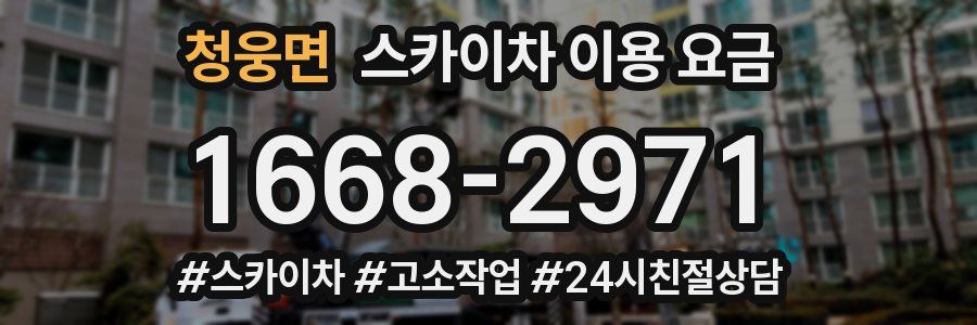청웅면 스카이차 이용 요금