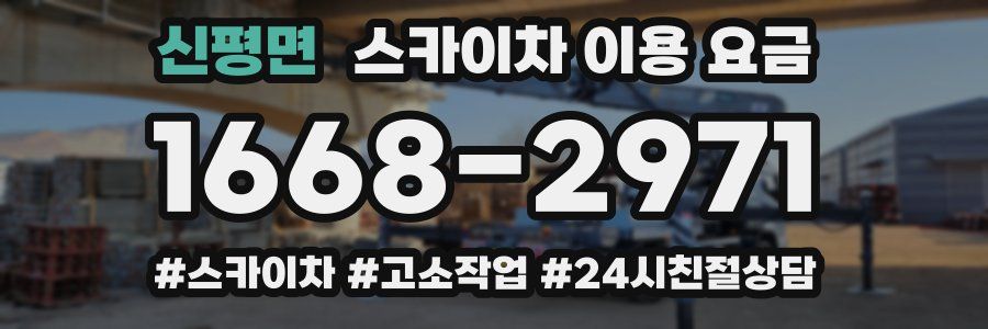 신평면 스카이차 이용 요금
