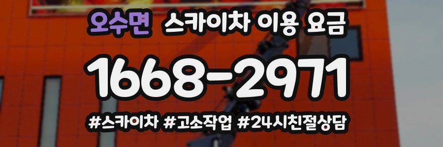 오수면 스카이차 이용 요금