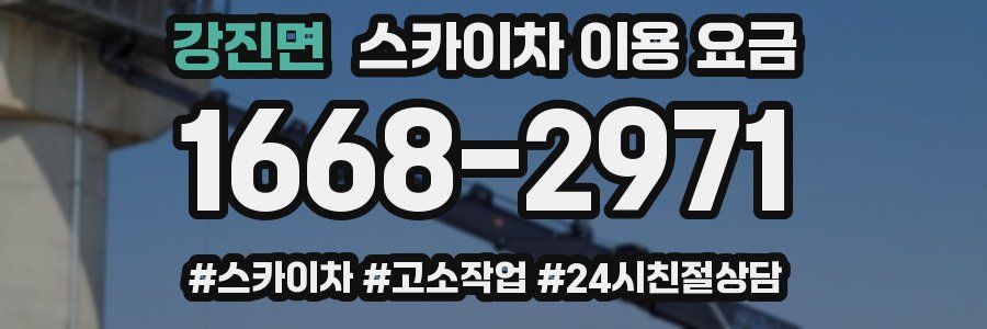 강진면 스카이차 이용 요금