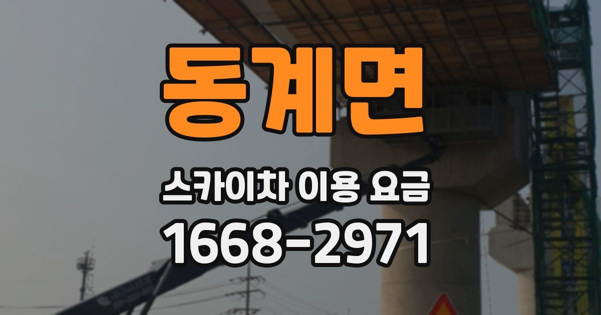 동계면 스카이차 이용 요금