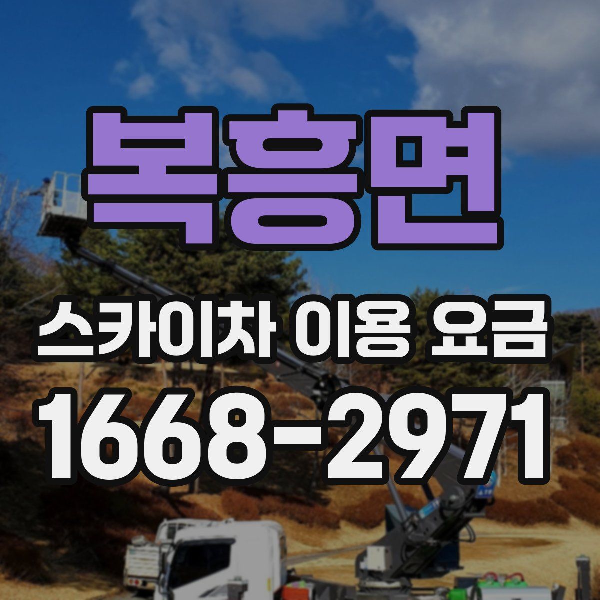 복흥면 스카이차 이용 요금