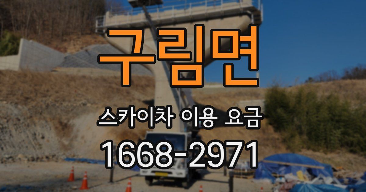 구림면 스카이차 이용 요금