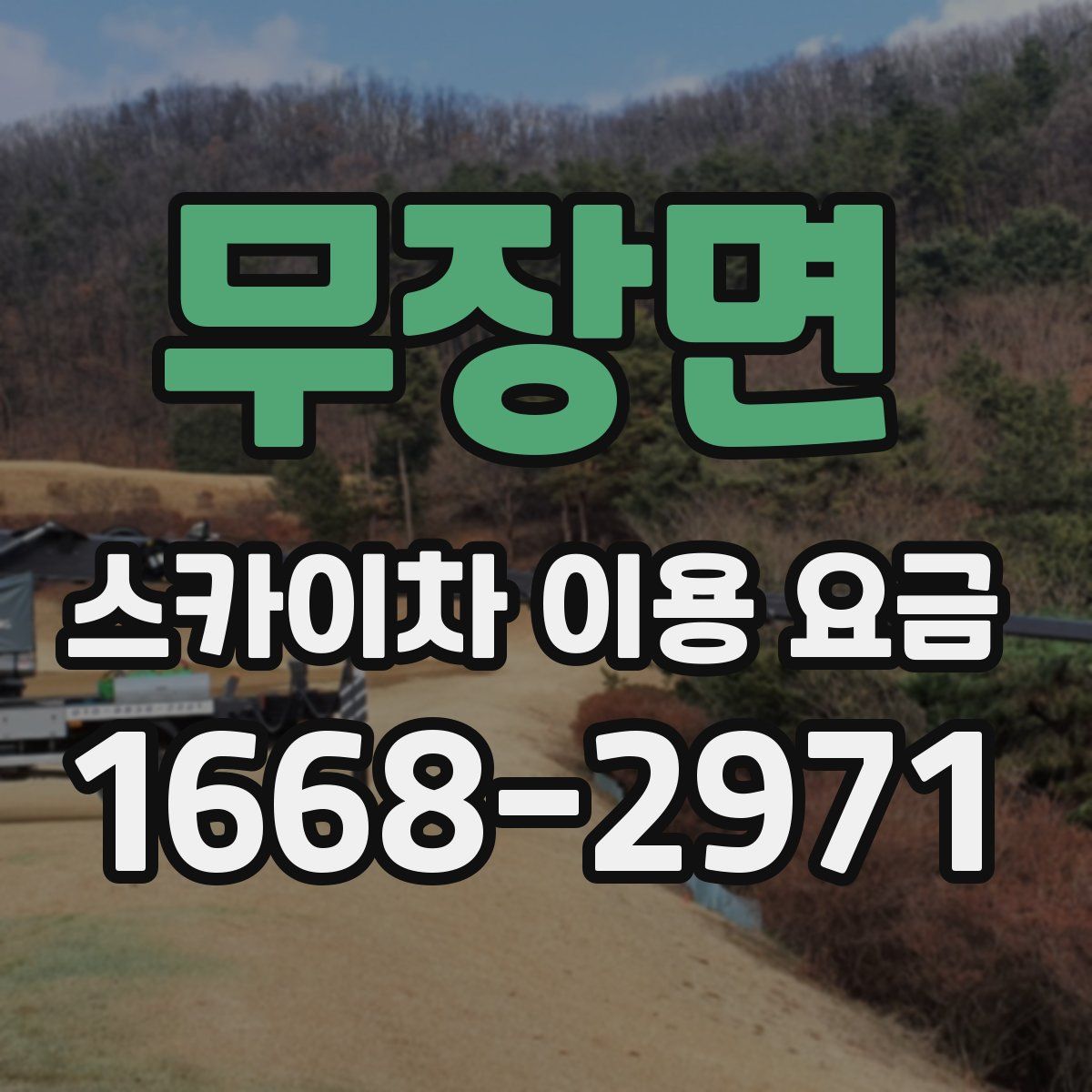무장면 스카이차 이용 요금