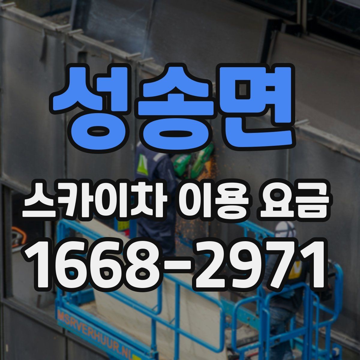 성송면 스카이차 이용 요금 정리, 예산 잡는 법