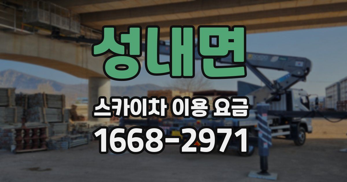 성내면 스카이차 이용 요금