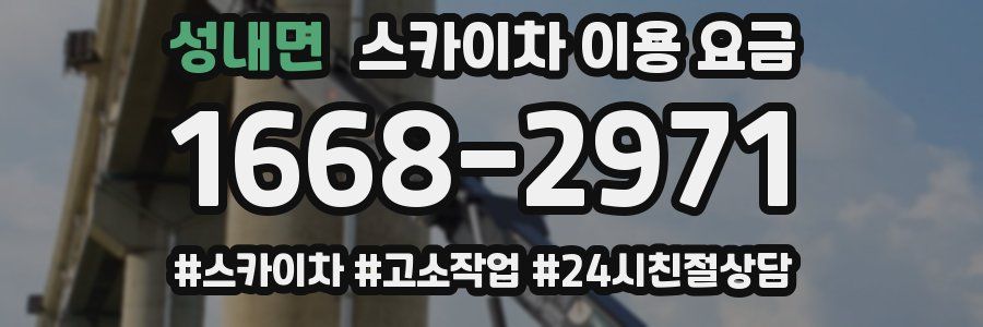성내면 스카이차 이용 요금