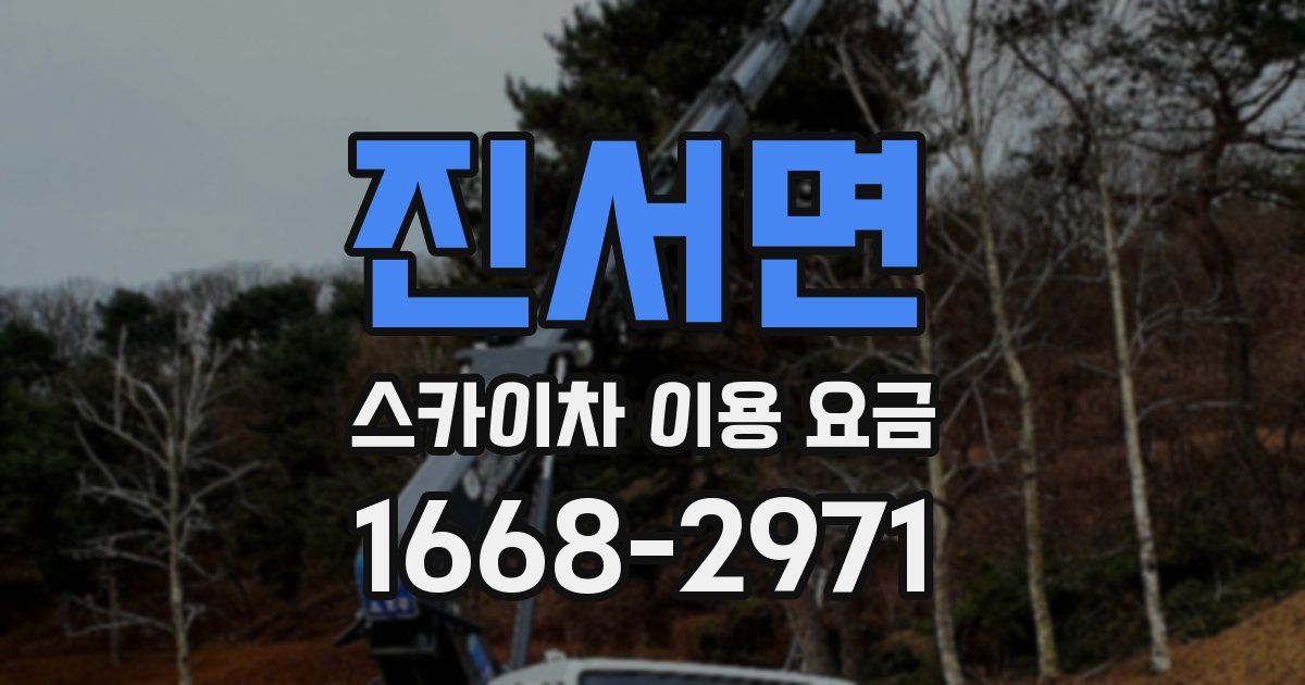 진서면 스카이차 이용 요금