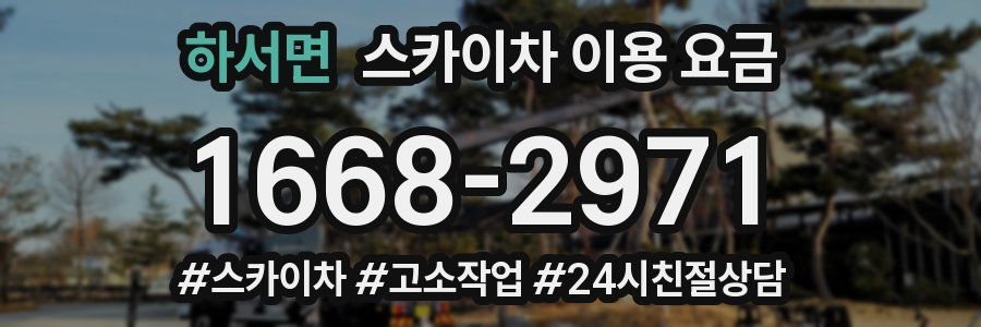 하서면 스카이차 이용 요금