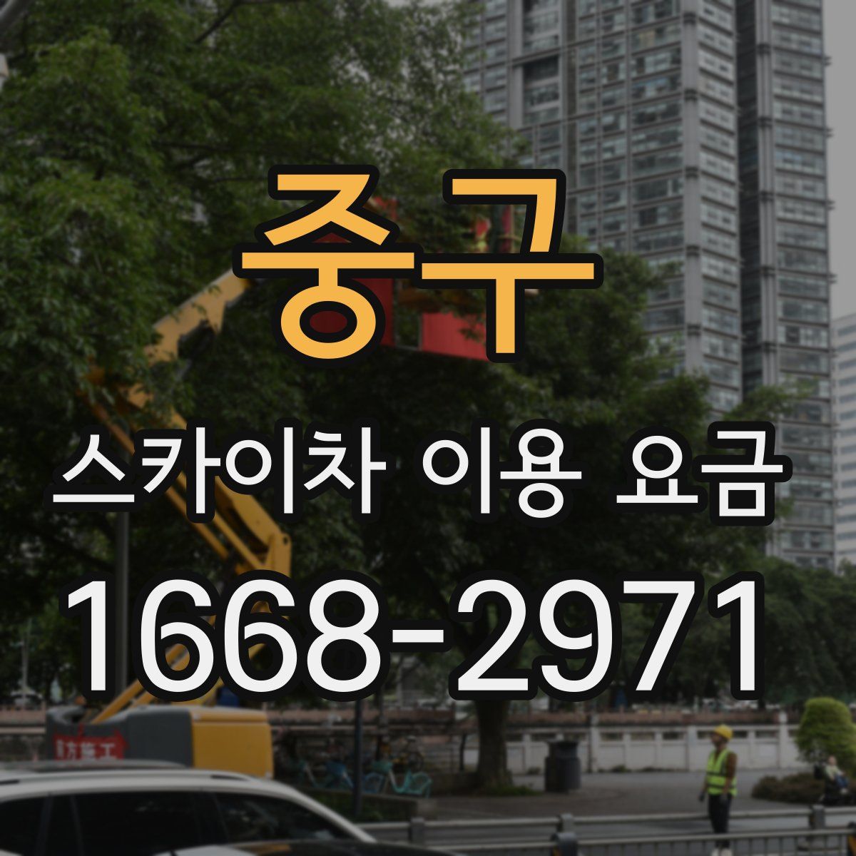 중구 스카이차 이용 요금