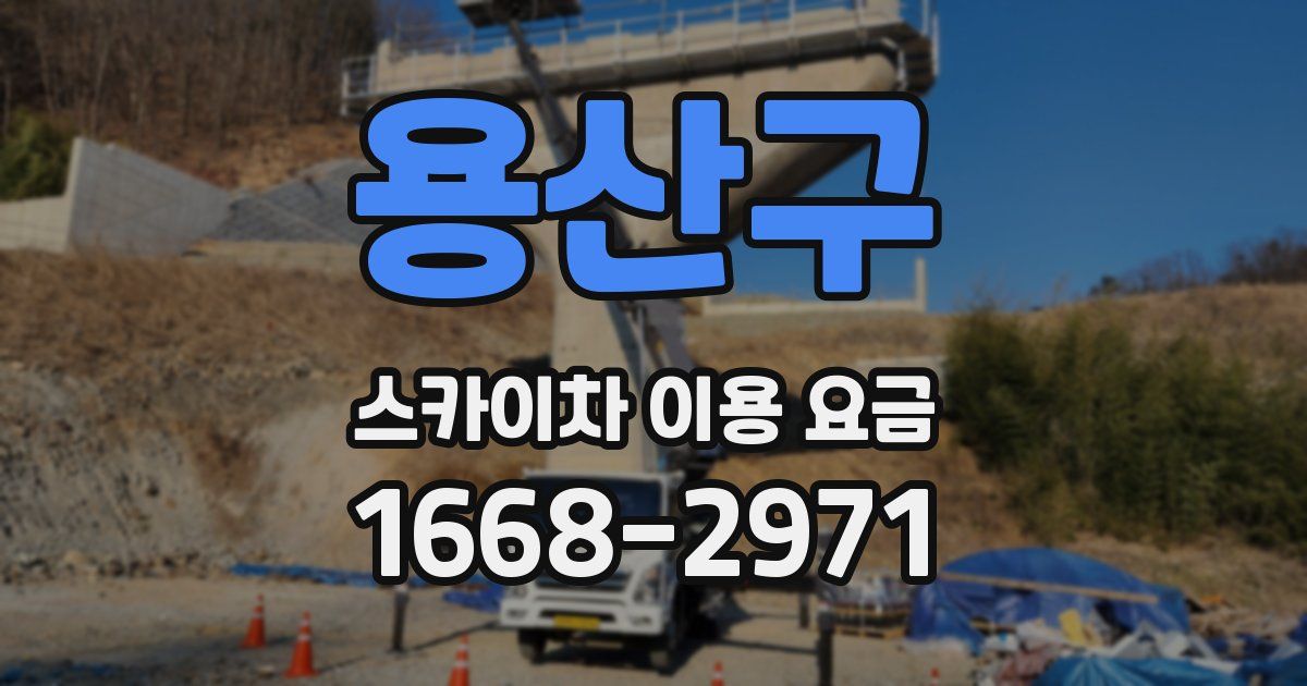 용산구 스카이차 이용 요금