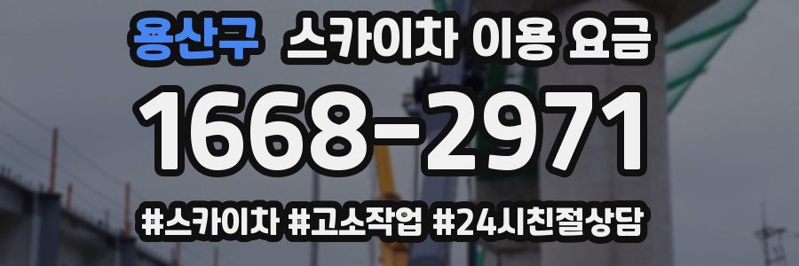 용산구 스카이차 이용 요금