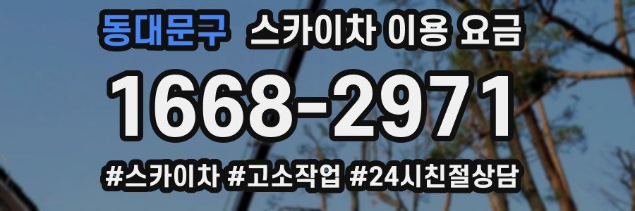 동대문구 스카이차 이용 요금