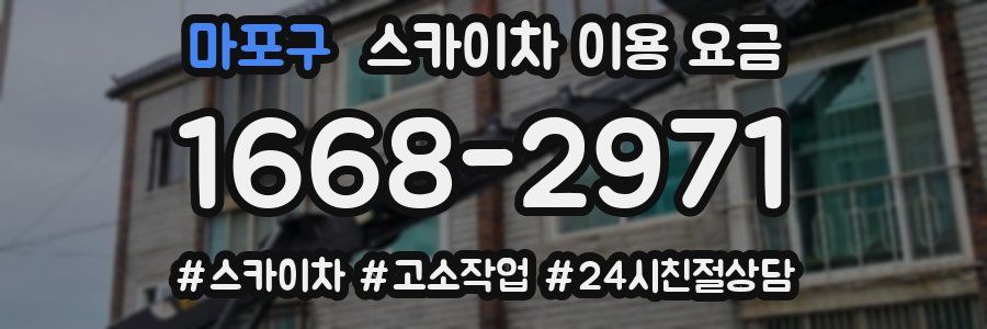 마포구 스카이차 이용 요금